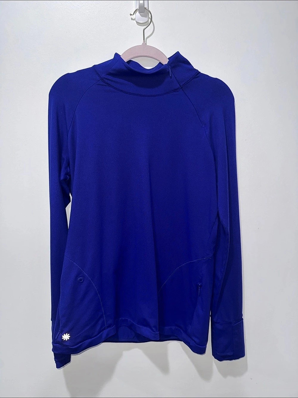 Athleta Blue Long Sleeve Athletic Top